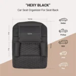 Car Back Of Seat Organizer Black “Hexy” – 7 Pockets + Tablet Pocket - Image 6
